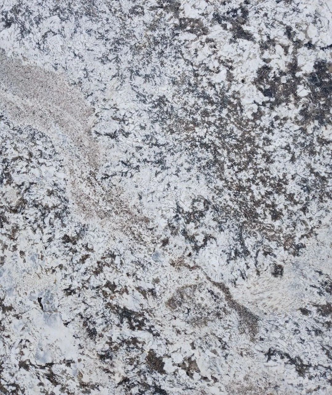 Close-up of rough gray and white speckled stone texture