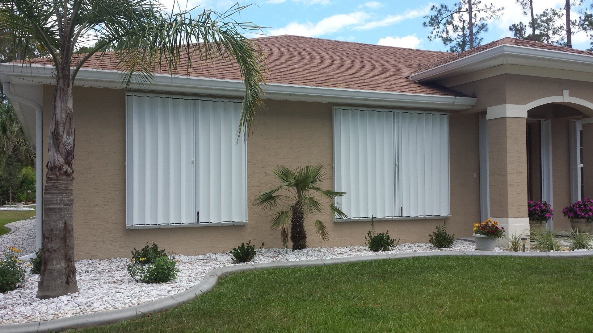 Residential accordion shutters