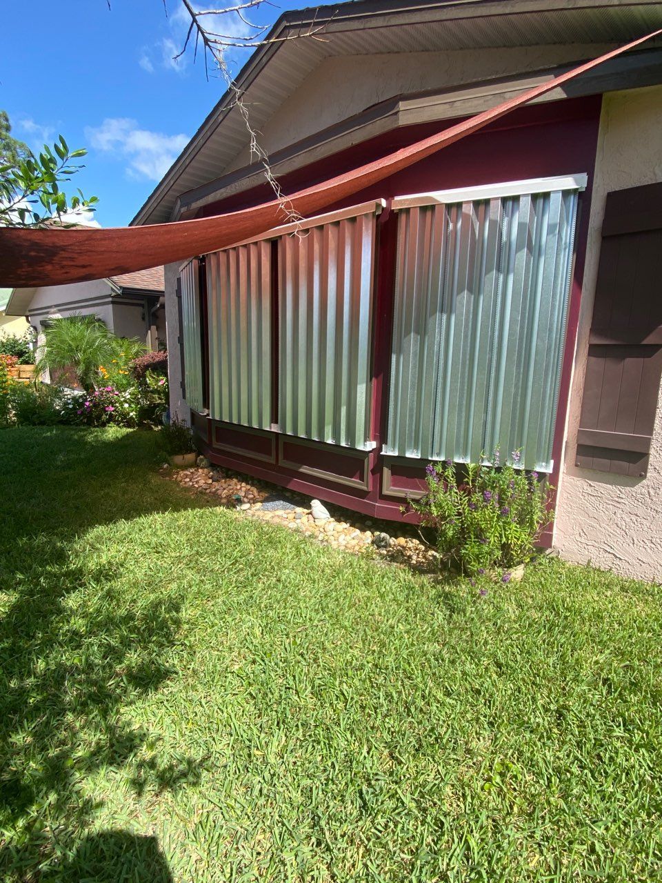 Corrugated storm panels