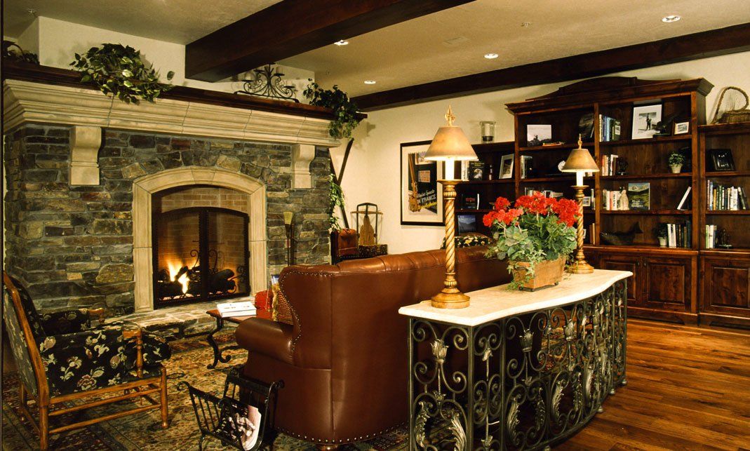 Les Saisons fireplace