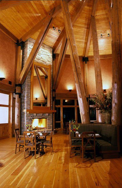 South Fork Lodge fireplace