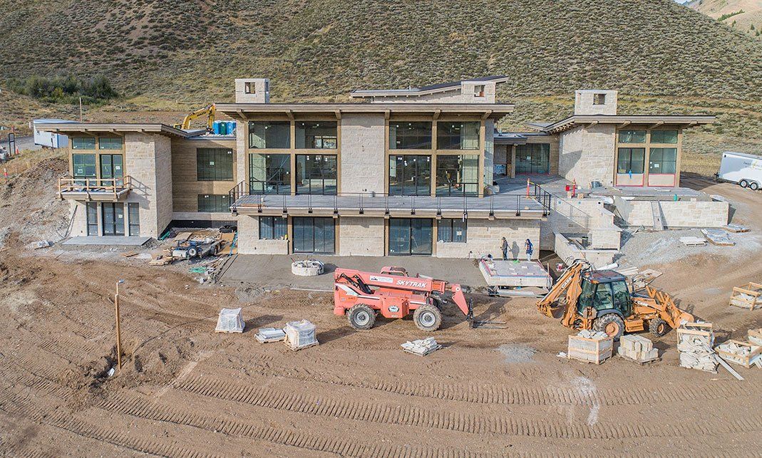 Sun Peak Residence construction shot