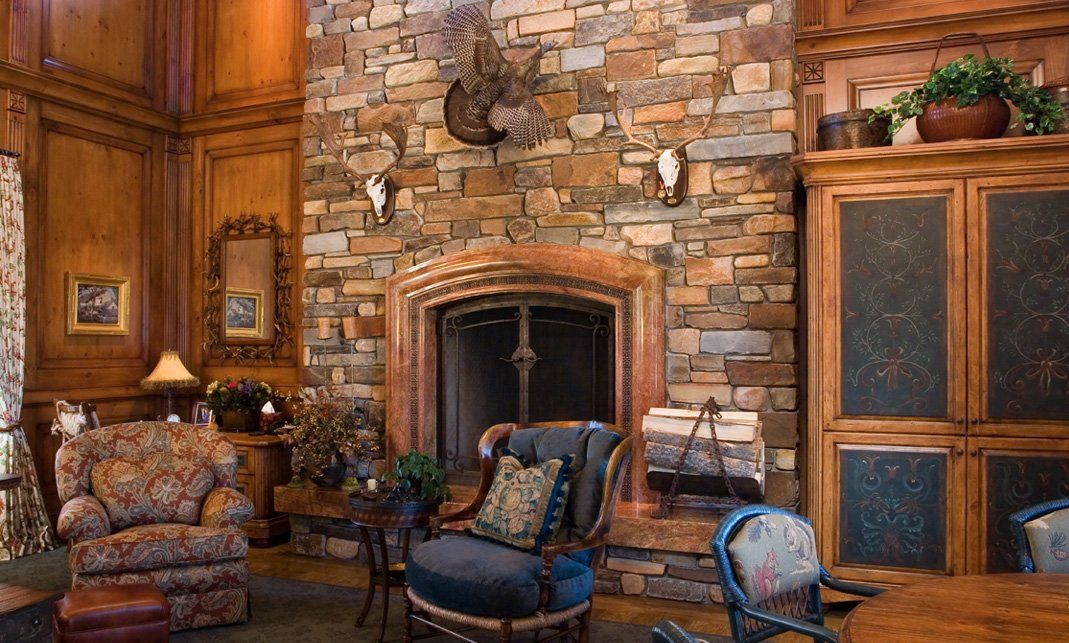 Sun Valley Residence fireplace