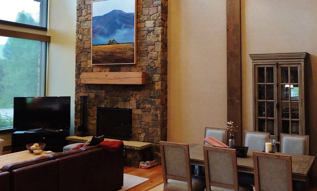 West Fairway Residence fireplace