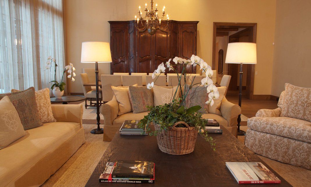 Wood River Residence living room