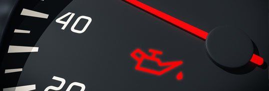 oil light on dashboard