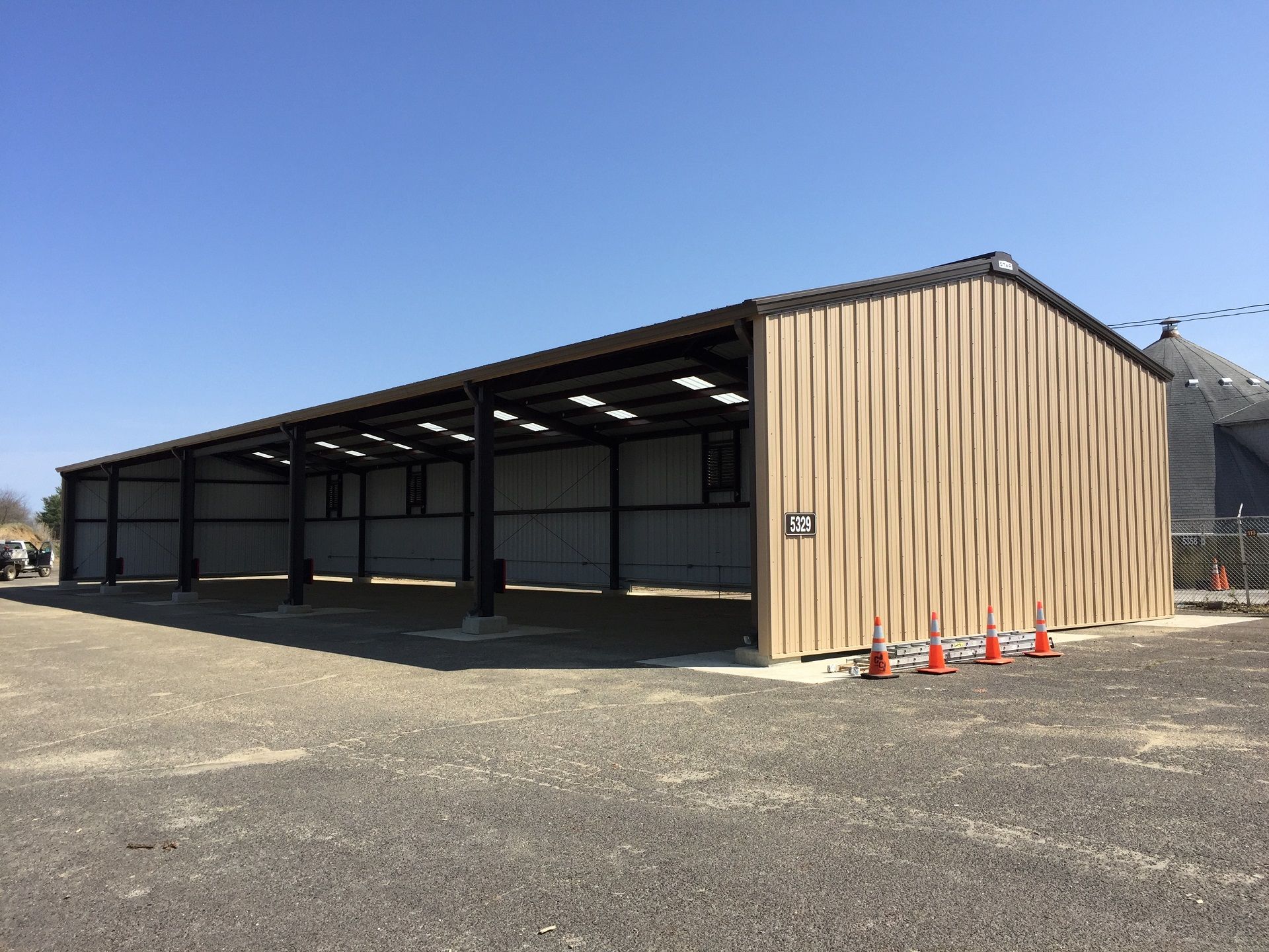 Engineered steel building