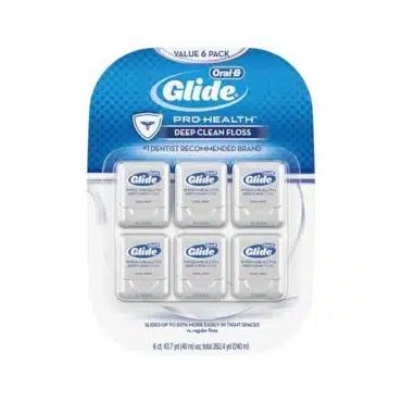 Oral-B glide pro health deep clean floss 6 pack