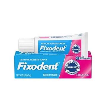 Fixodent denture adhesive cream is a denture adhesive cream.