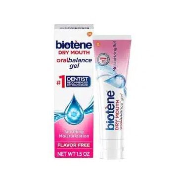 Biotene dry mouth oral balance gel is a flavor-free toothpaste.