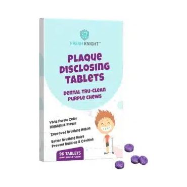 Fresh knight plaque disclosing tablets dental tru-clean purple chews