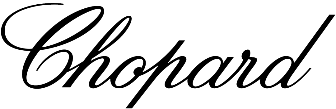 The word chopard is written in black on a white background.