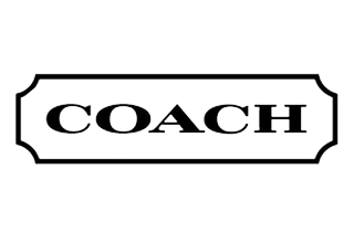 A black and white coach logo on a white background