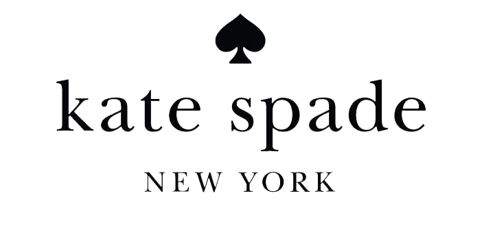 A black and white logo for kate spade new york