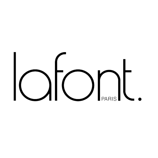 A black and white logo for lafont paris