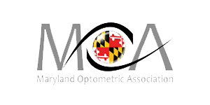 The logo for the maryland optometric association