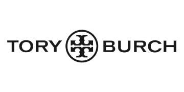 The logo for tory burch is black and white on a white background.