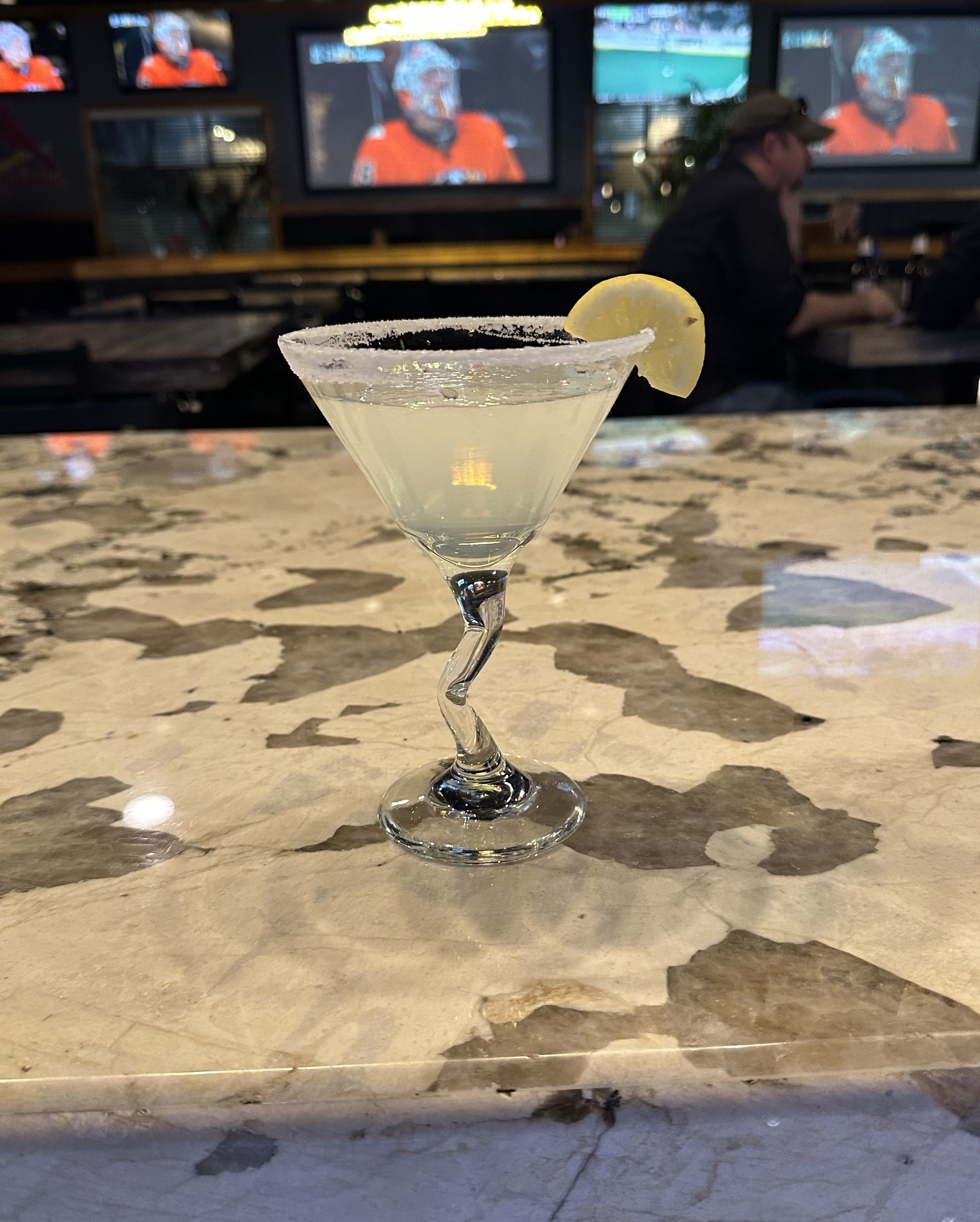 Lemon drop martinis