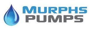 Murphs Pumps logo with blue water droplet icon and blue-gray text