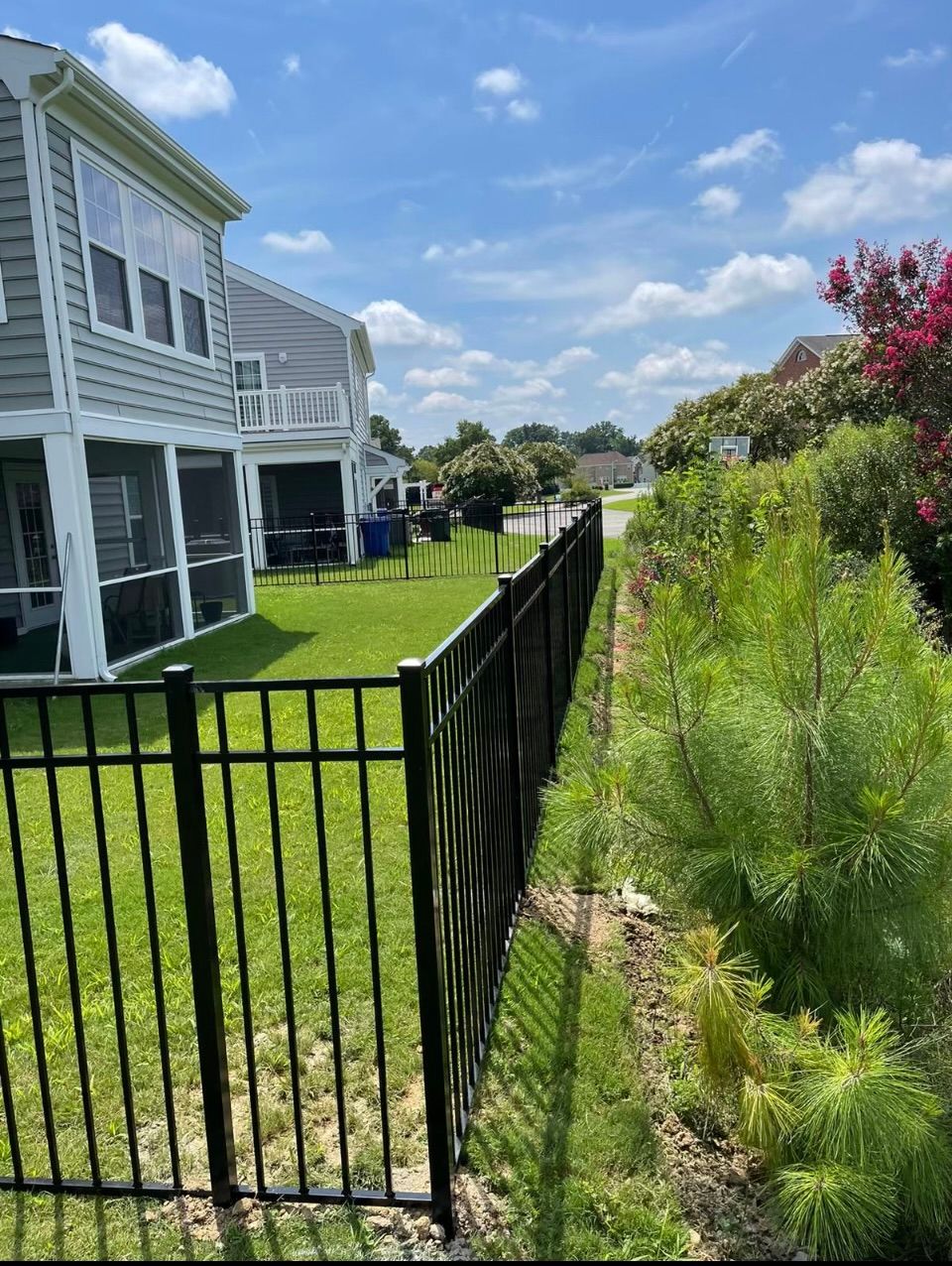 Decorative metal fence