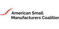 American Small Manufacturers Coalition logo with red dotted arc on a white background