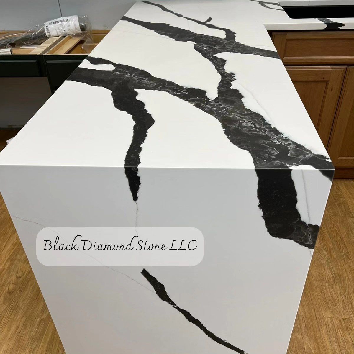 a black and white counter top from black diamond stone llc