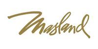 Masland logo in gold script on a white background.