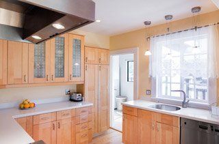 White oak cabinets