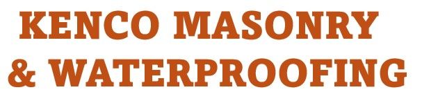 The logo for kencon masonry and waterproofing