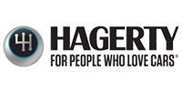 Hagerty logo with circular emblem and the tagline “For People Who Love Cars”