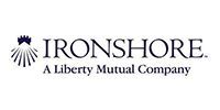 IRONSHORE logo with black text and a blue emblem, “A Liberty Mutual Company” beneath it.