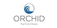 ORCHID logo with blue swirl icon and tagline “The First Choice.”