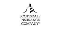 Scottsdale Insurance Company logo in black on a white background