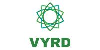 Green geometric logo above the word “VYRD” on a white background