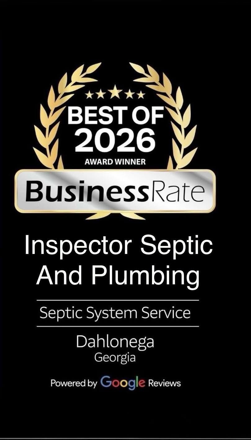 Best of 2026 BusinessRate badge for Inspector Septic and Plumbing in Dahlonega, Georgia