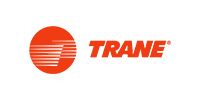Trane logo in red on a white background