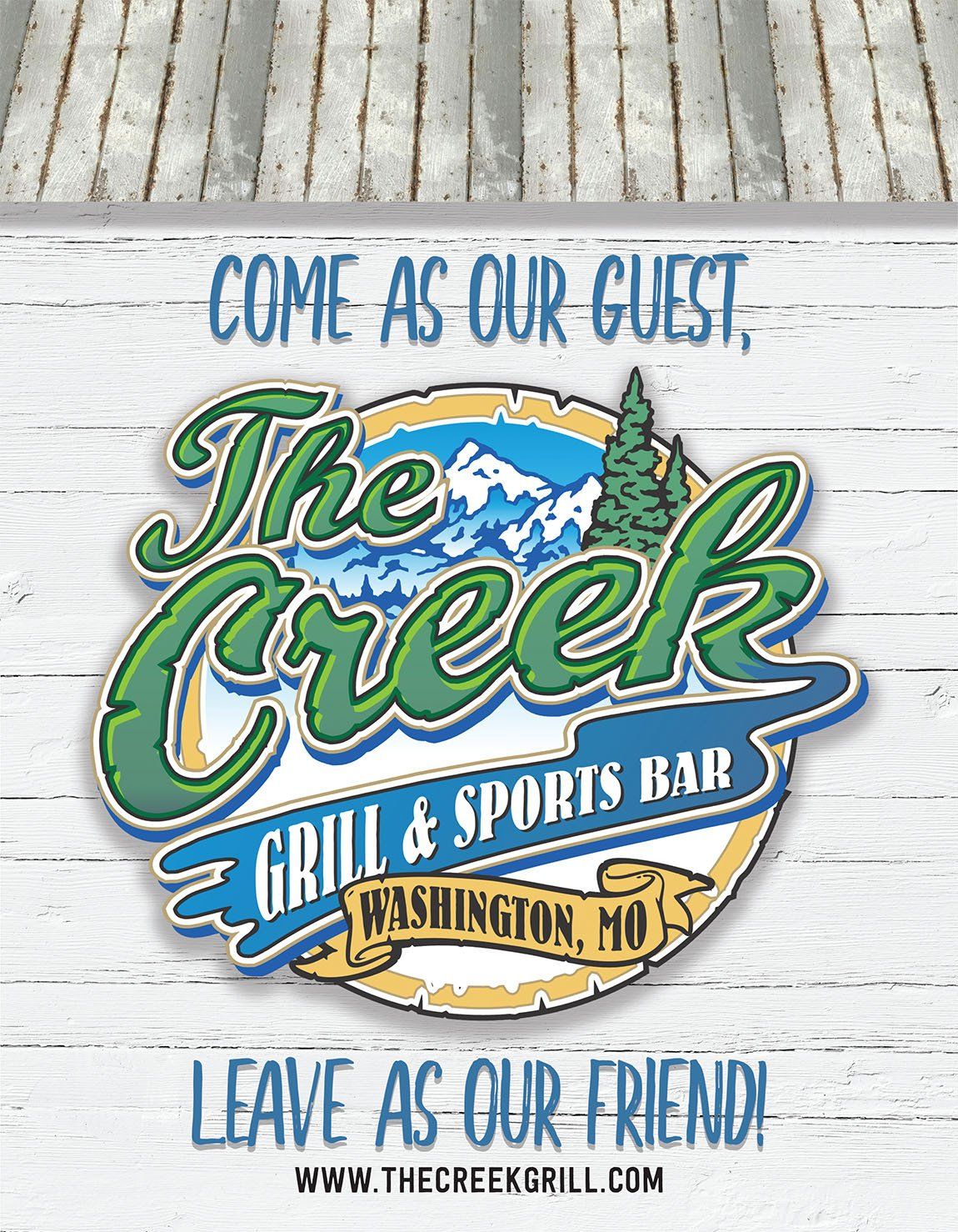 The Creek Grill & Sports Bar Menu