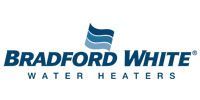 Bradford White Water Heaters logo in blue and gray text