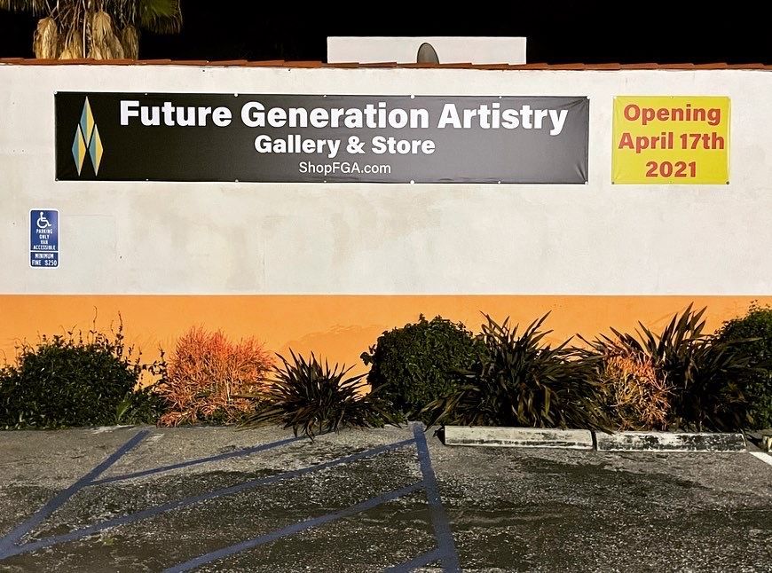 The future generation artistry gallery and store is opening on april 17th 2021.