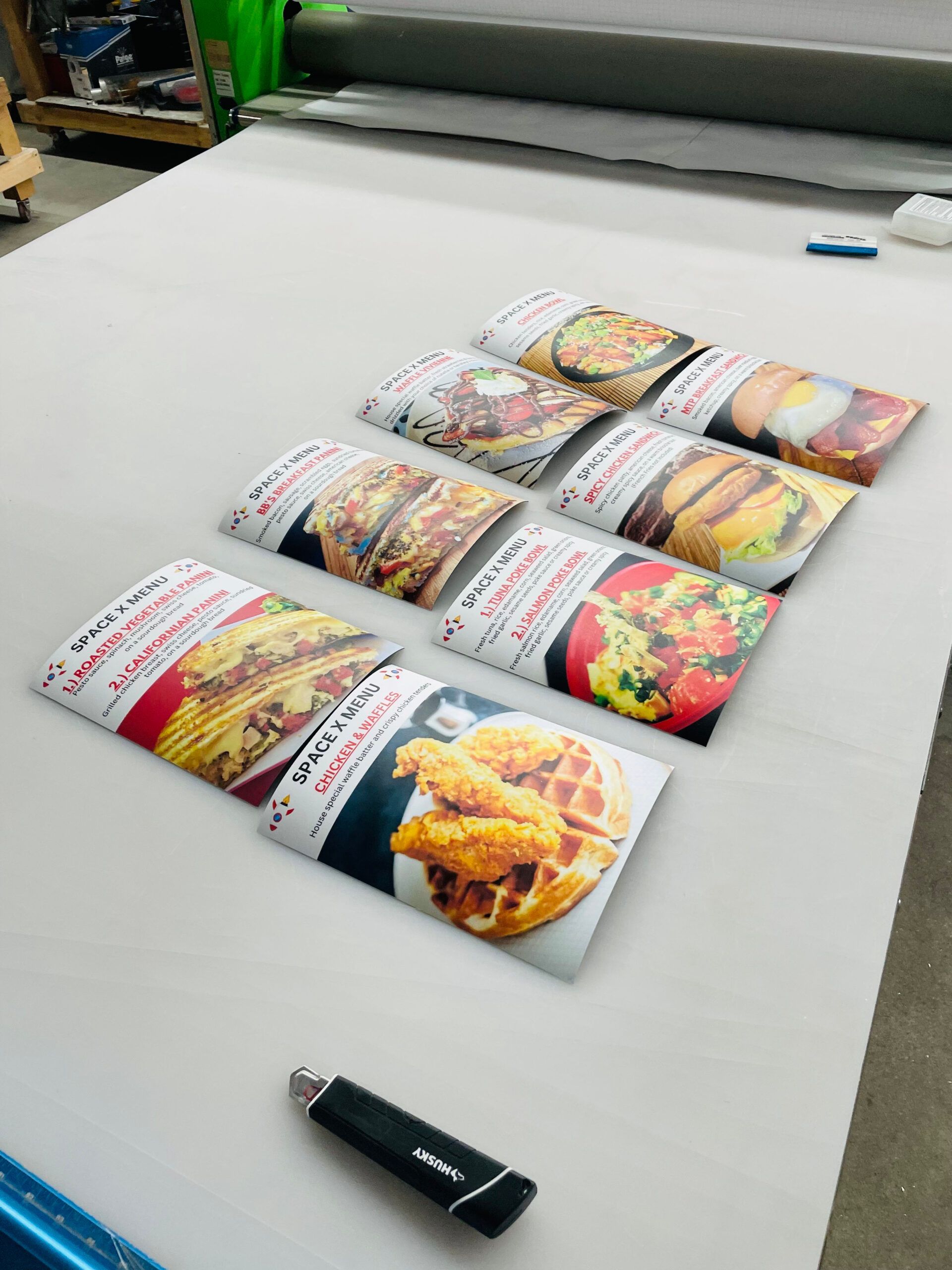 A table with a bunch of food on it