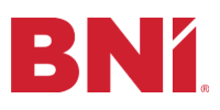 Red BNI logo in bold letters on a white background