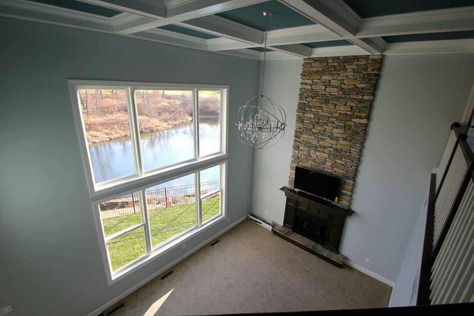 Fireplace of a residential house