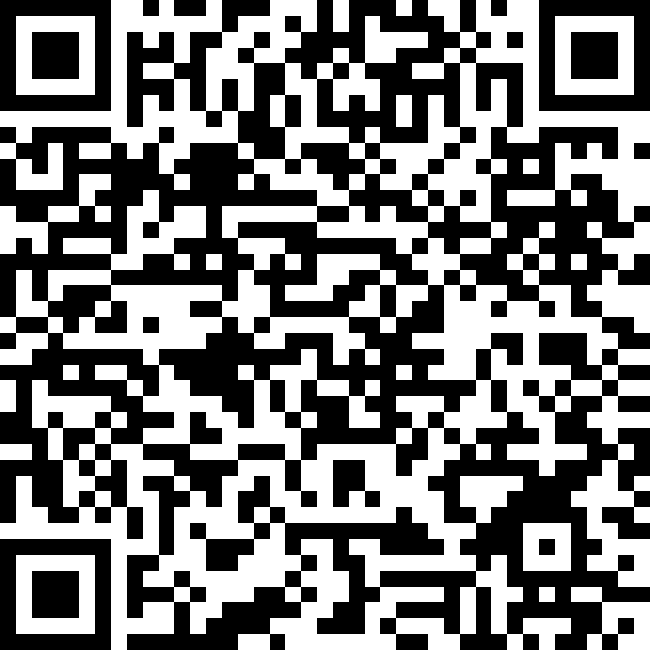 Black-and-white QR code in a square format