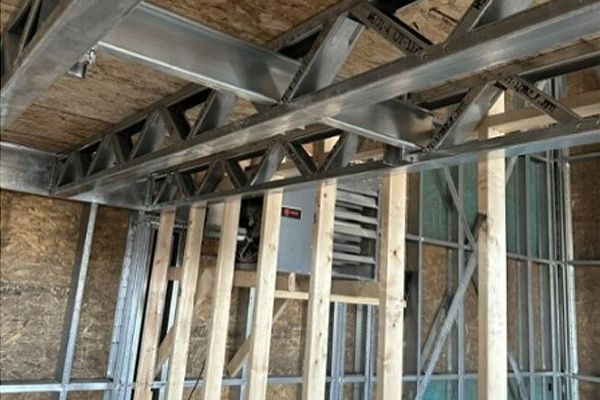 Wide metal framing