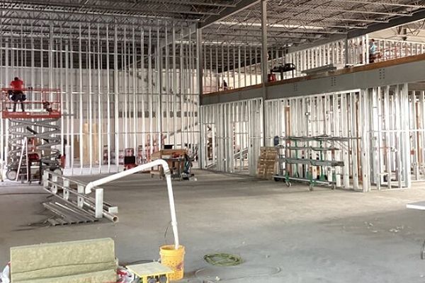 Commercial steel framing