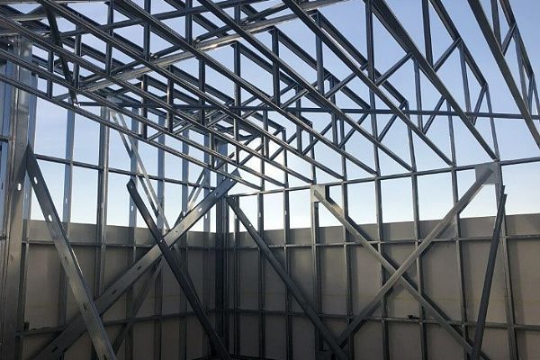 Commercial building metal framing