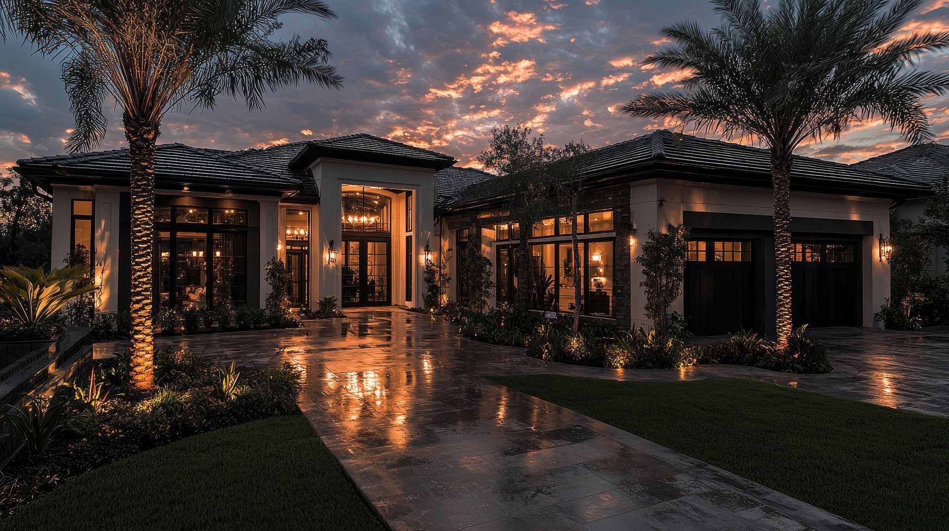 Electrical tools: screwdriver, wires, tape, terminal blocks, light bulbs.