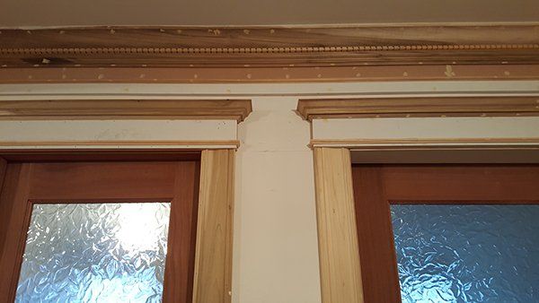 A room with two doors