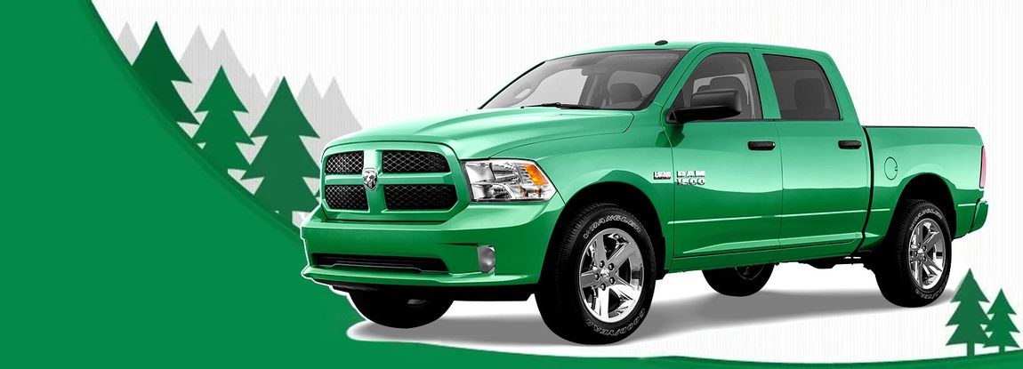 A green truck