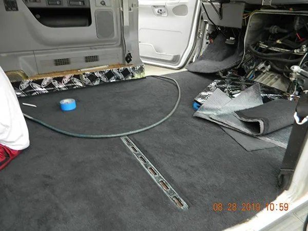 Grayish black carpet